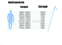 Straight Grip Handle outdoor trekking 3 joint hiking pole aluminum