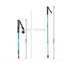 Straight Grip Handle outdoor trekking 3 joint hiking pole aluminum