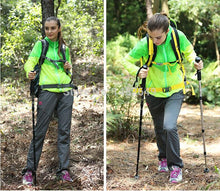 Straight Grip Handle outdoor trekking 3 joint hiking pole aluminum