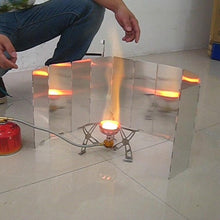 10 Plates Foldable Outdoor Camping Cooking Gas Stove Aluminium