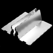 10 Plates Foldable Outdoor Camping Cooking Gas Stove Aluminium