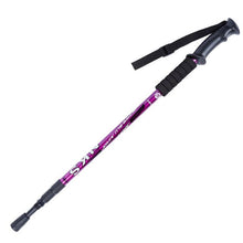 Straight Grip Handle outdoor trekking 3 joint hiking pole aluminum