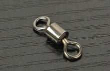 Rompin 50PCS Ball Bearing Swivel Solid Rings Fishing Connector 1CM Length Ocean Boat Fishing Hooks