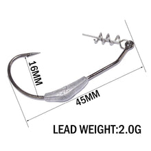 5pcs/lot Afishlure 2g/2.5g/3g Barbed Lead Fishing Crank Hook Fit for Rigs Fishing Tackle Hooks