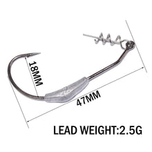 5pcs/lot Afishlure 2g/2.5g/3g Barbed Lead Fishing Crank Hook Fit for Rigs Fishing Tackle Hooks