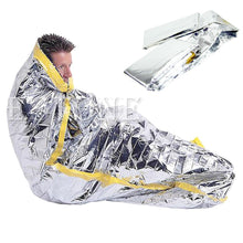 Outdoor Portable Waterproof Reusable Emergency Silver Foil Camping Survival Sleeping Bag