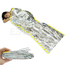 Outdoor Portable Waterproof Reusable Emergency Silver Foil Camping Survival Sleeping Bag