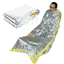 Outdoor Portable Waterproof Reusable Emergency Silver Foil Camping Survival Sleeping Bag