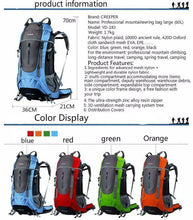 60L Professional Waterproof Climbing Camping