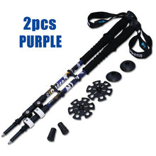 Trekking Poles Telescopic Walking Stick Lightweight Aluminum