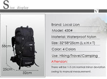 Unisex 75L Large Capacity Waterproof Outdoor Hiking Backpack