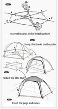 Winter Camping Tent 4 Season Hexagonal Ultralight 2 Person