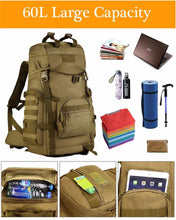 Outdoor Sport Large Capacity 60L Army Back pack