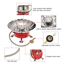 Backpacking Gas Stove Retracted Windproof