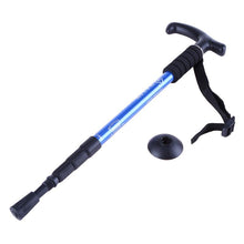 4-Section Outdoor Cane Walking Stick Aluminum