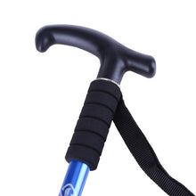 4-Section Outdoor Cane Walking Stick Aluminum