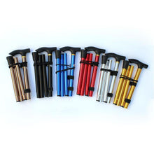 Outdoor Adjustable Aluminum Alloy Ultra-light Telescopic 4 Section  Walking Stick